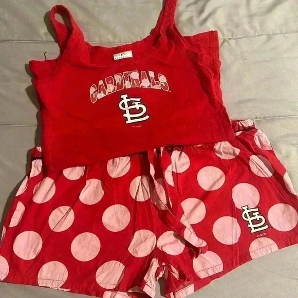 STL Cardinals Ladies Pajamas - Picture 1 of 7